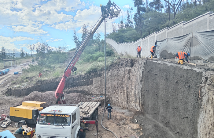 Estabilización De Muro Mediante Hormigón Lanzado